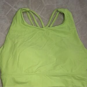 Women’s Strappy Racerback Bralette in Lime Green